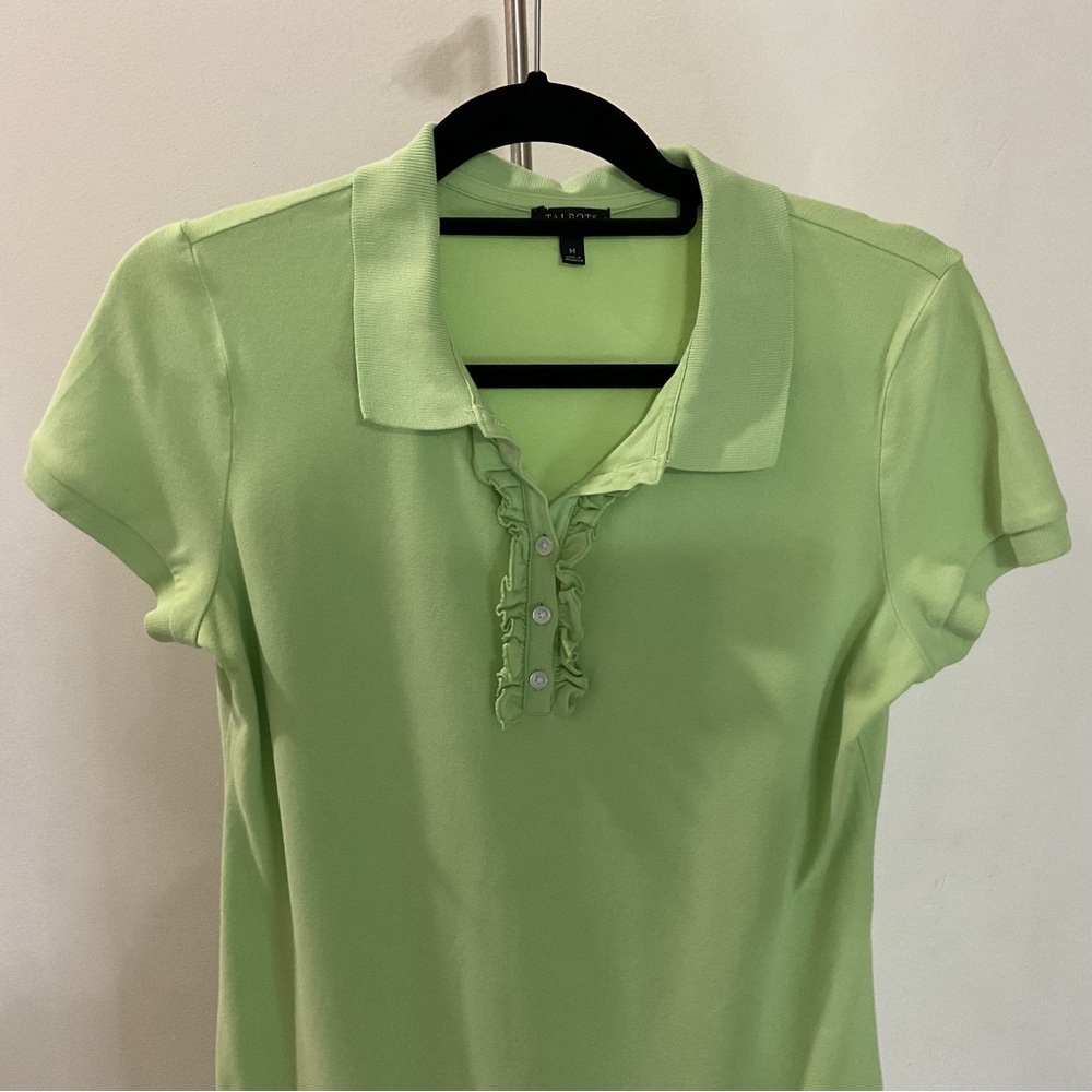 Talbots Green Polo Shirt Dress Size M - Picture 2 of 8
